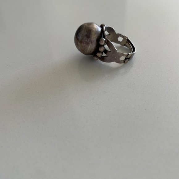 Fred Harvey era Ball Ring Sterling Silver - Picture 4 of 10